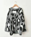 HUMS｜レオパード柄ニット [[RNK-25112]][C]