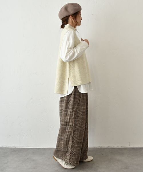 hagumu｜モックネックリブベスト [[125699]][C]