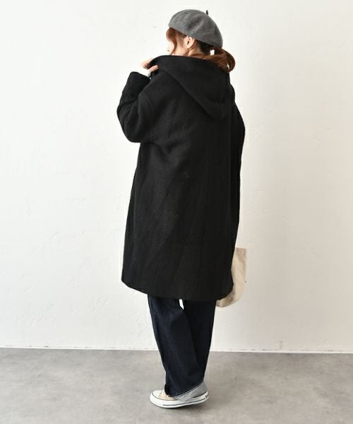hagumu｜圧縮ウールフーディコート [[ha-JK-26]][C]