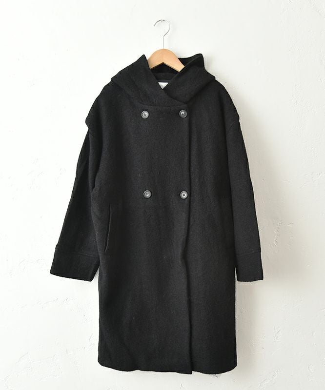  hagumu｜圧縮ウールフーディコート [[ha-JK-26]][C]