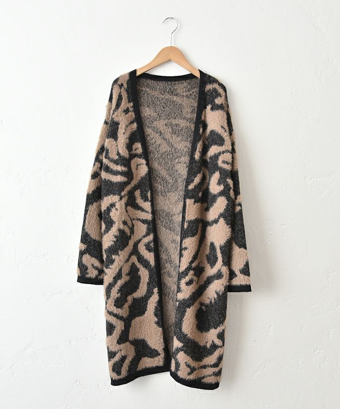  HUMS｜レオパード柄コーディガン [[RNK-25107]][C]