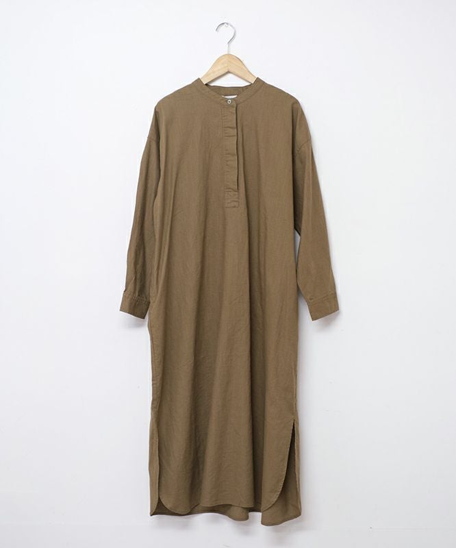 HEAVENLY｜綿麻バンドカラーワンピース [[2550012]][C]