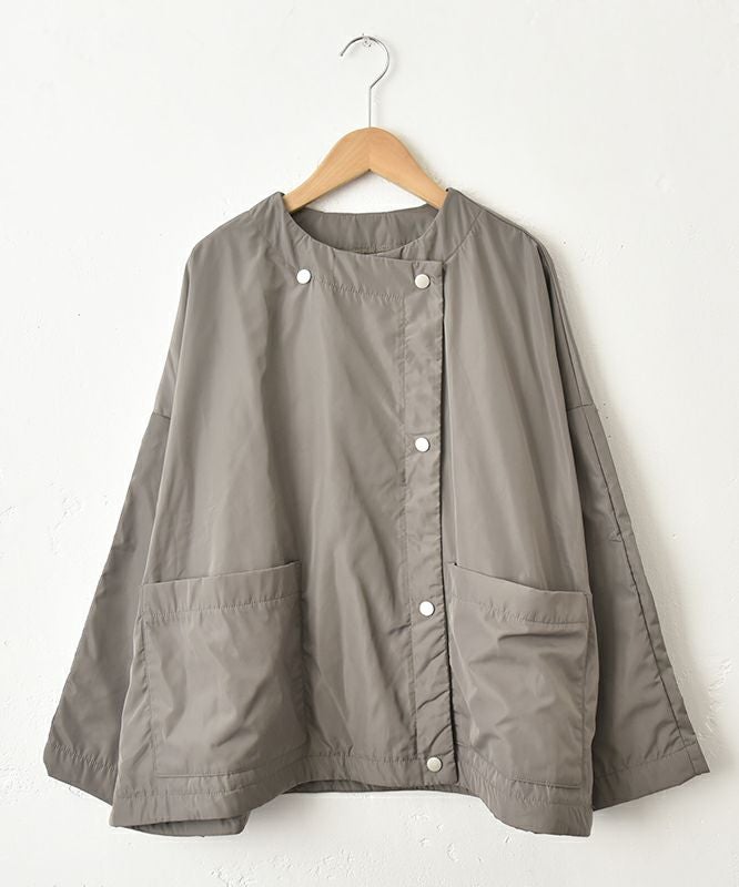  hagumu｜ノーカラーブルゾン [[C-755]][C]