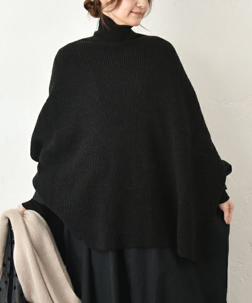 08Mab｜ロールネックポンチョ [[CF-825RT156]][C] | ma28 ONLINE STORE