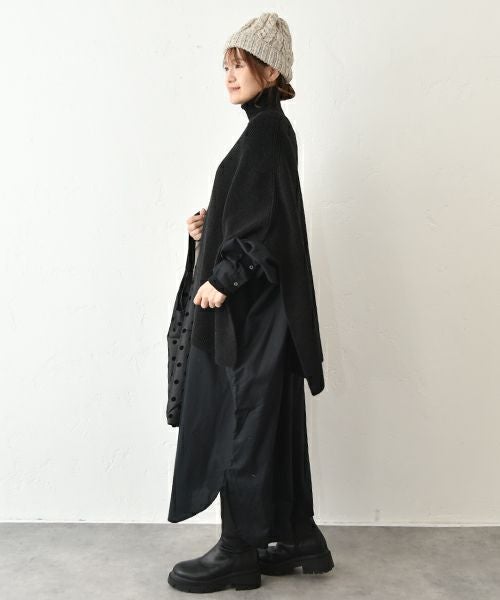 08Mab｜ロールネックポンチョ [[CF-825RT156]][C] | ma28 ONLINE STORE