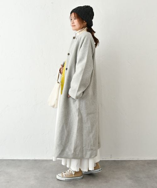 08Mab｜ノーカラーコート [[CF-825HF1278]][C]