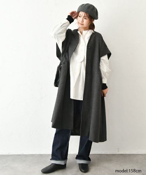 tumugu｜コットンリネン先染めライトキャンパスプルオーバー [[TB25407]][C]