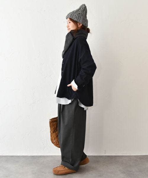 her.｜タックワイドパンツ [[CE3PT250804B]][C]