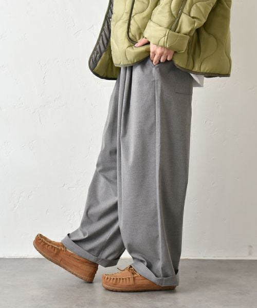 her.｜タックワイドパンツ [[CE3PT250804B]][C]