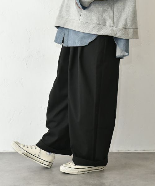 her.｜タックワイドパンツ [[CE3PT250804B]][C]