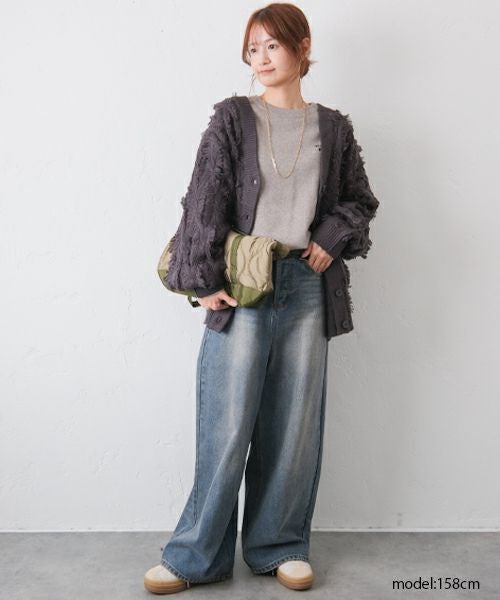  HUMS｜フリンジニットカーデ[[24015352]][C]