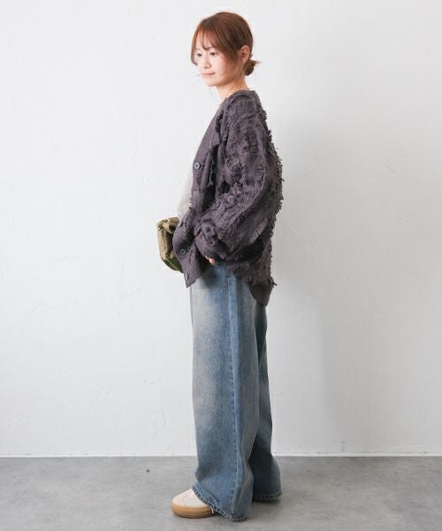  HUMS｜フリンジニットカーデ[[24015352]][C]