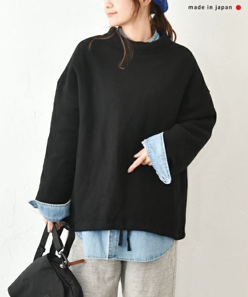 her.｜ふわもち裏毛ハイネックプルオーバー [[8255C-915]][C]