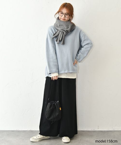 her.｜ふわもち裏毛ハイネックプルオーバー [[8255C-915]][C]