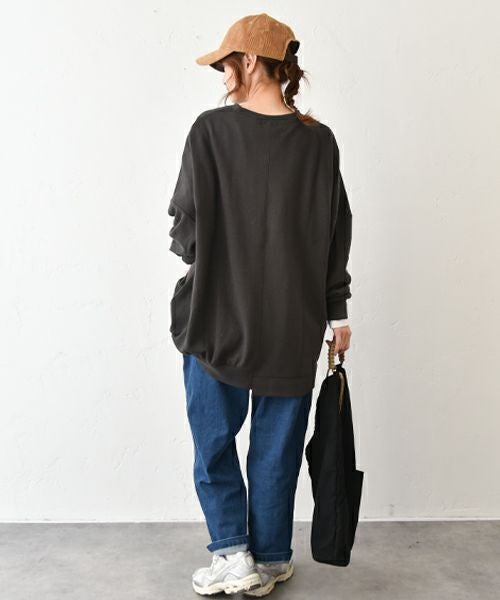 IN THE MARKET｜TC裏毛リメイク風チュニック [[1011352]][C]