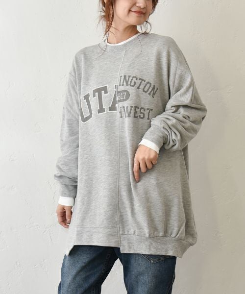 IN THE MARKET｜TC裏毛リメイク風チュニック [[1011352]][C]