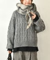  ichi｜ケーブルニットプルオーバー [[250756]][C]