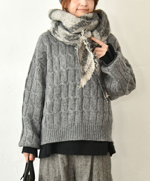  ichi｜ケーブルニットプルオーバー [[250756]][C]