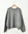  ichi｜ケーブルニットプルオーバー [[250756]][C]