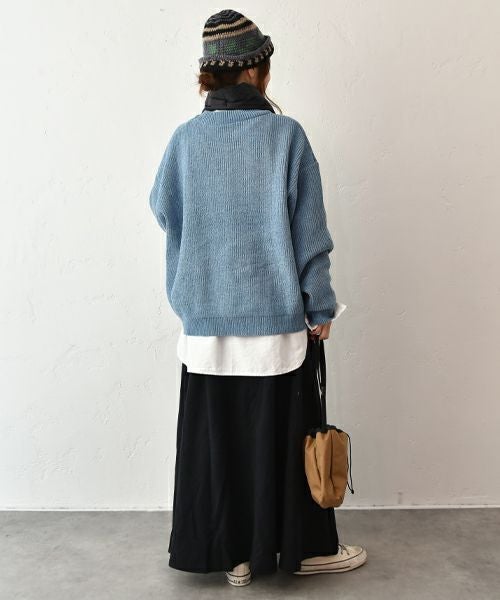 Our.｜クルーネックザックリニット [[MT-0462]][C]