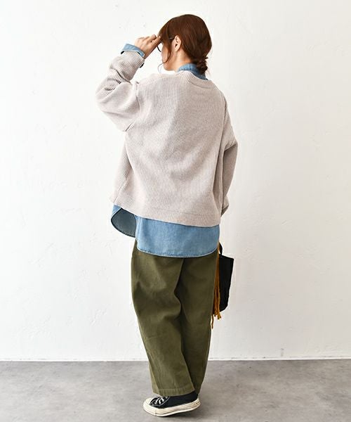 Our.｜クルーネックザックリニット [[MT-0462]][C]