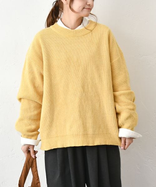 Our.｜クルーネックザックリニット [[MT-0462]][C]