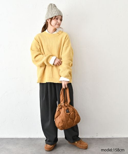 Our.｜クルーネックザックリニット [[MT-0462]][C]