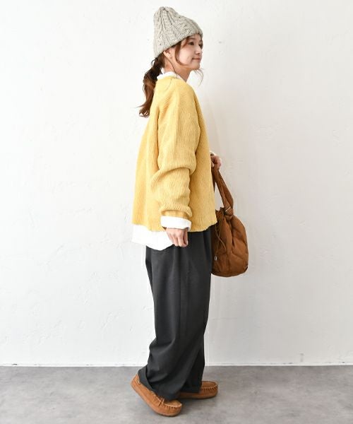 Our.｜クルーネックザックリニット [[MT-0462]][C]