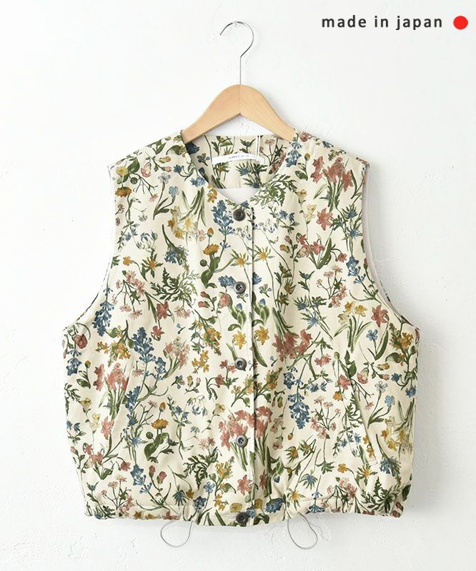 No18｜花柄コーデュロイベスト [[507073]][C]