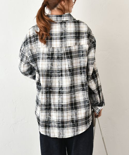 HUMS｜ダメージ風加工シャツ [[23267041]][C]
