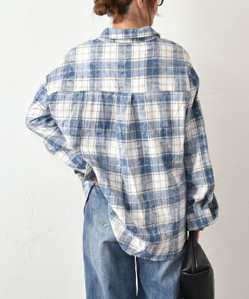 HUMS｜ダメージ風加工シャツ [[23267041]][C]