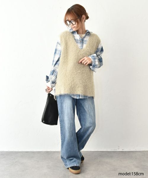 HUMS｜ダメージ風加工シャツ [[23267041]][C]