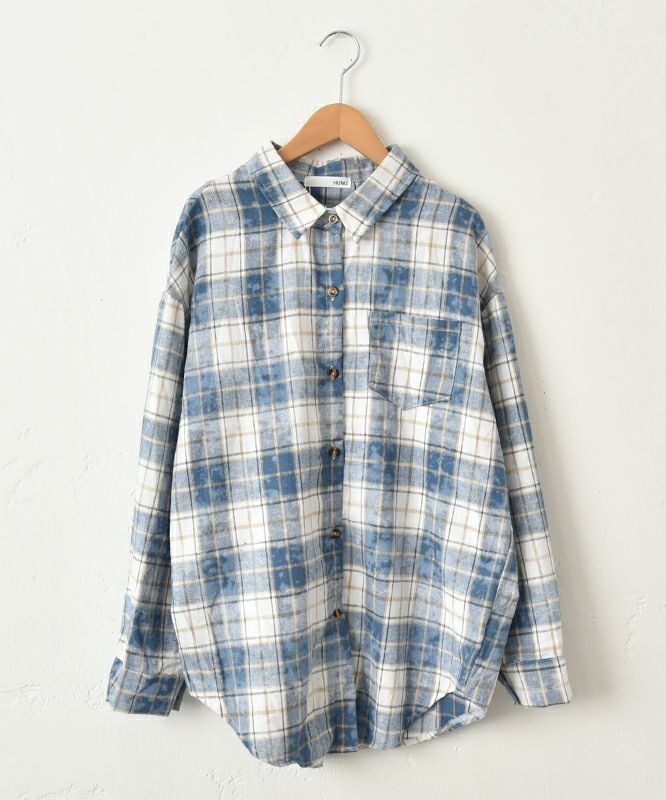 HUMS｜ダメージ風加工シャツ [[23267041]][C]