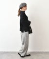 NARU｜綿麻ウール千鳥ノッポパンツ [[659926]][C]