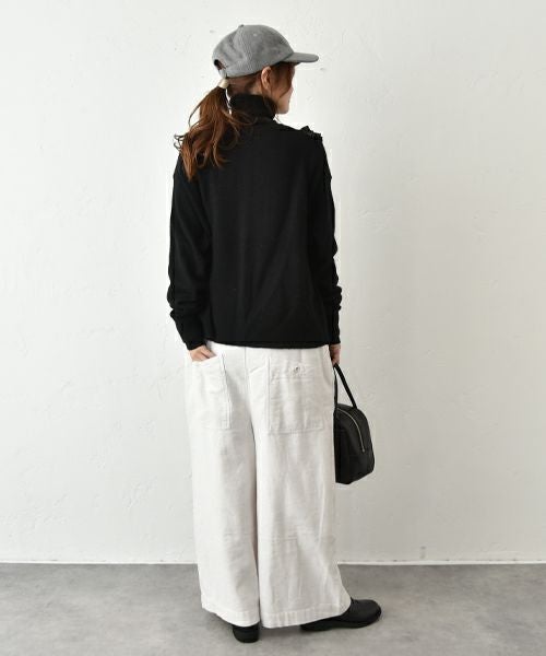 hagumu｜フリルクルーネックカーデ [[ha-CD-31]][C]