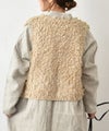 hagumu｜ふわふわループ編みショートベスト [[ha-BE-37]][C]