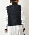 hagumu｜ふわふわループ編みショートベスト [[ha-BE-37]][C]