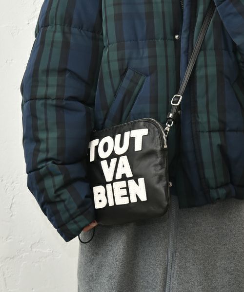 Ampersand｜LOGO leather pouch [[ER25-M83A]][C]