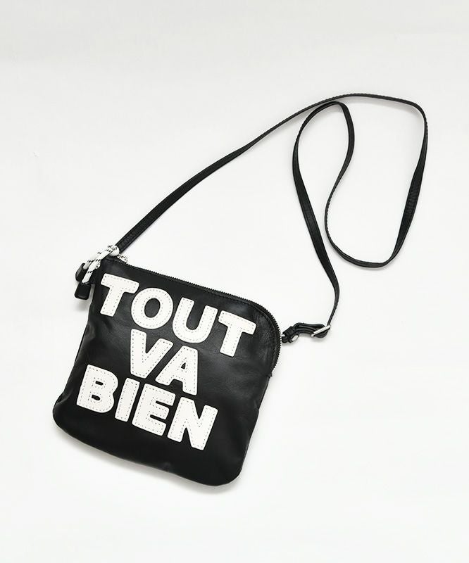 Ampersand｜LOGO leather pouch [[ER25-M83A]][C]