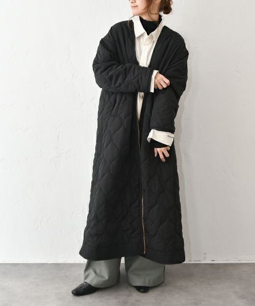 HUMS｜キルティングロングコート [[HU-JK-05]][C]