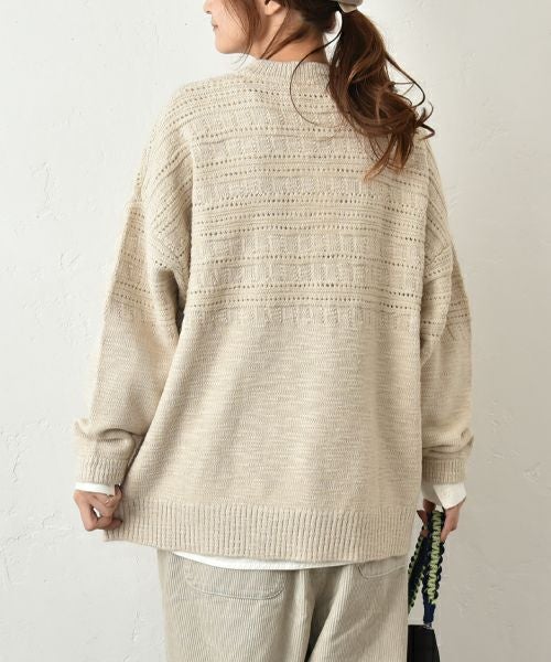 SUN VALLEY｜模様編みスラブニット [[SN8007254]][C]