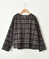 tukuroi｜シャギーチェックジャケット [[TK824250]][C]