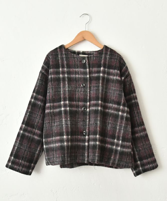 tukuroi｜シャギーチェックジャケット [[TK824250]][C]