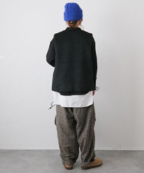 VENT BLANC｜シャギーデザインベスト(シークレ） [[VBJ253452]][C]