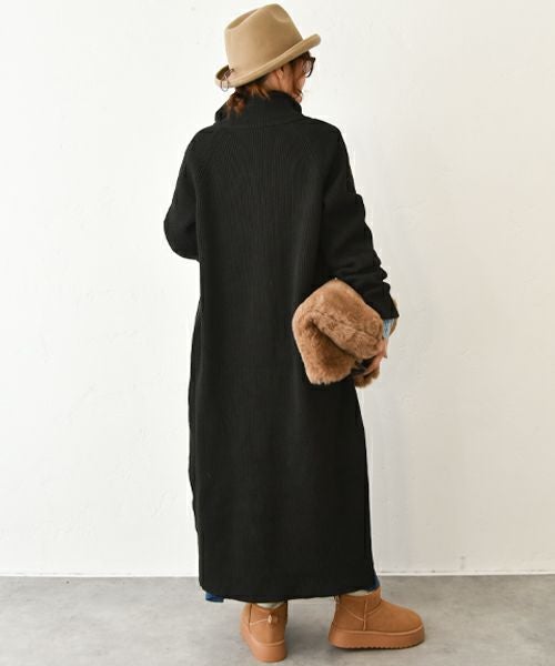 HUMS｜ジップアップロングカーディガン [[MT-0467]][C]