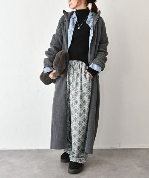 HUMS｜ジップアップロングカーディガン [[MT-0467]][C]