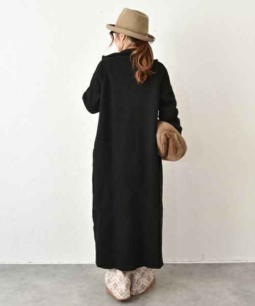 HUMS｜ジップアップロングカーディガン [[MT-0467]][C]