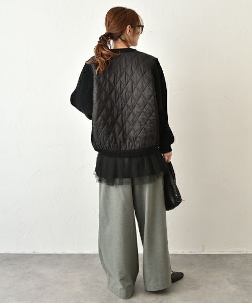 HUMS｜キルティング切替ブルゾン [[500452]][C]