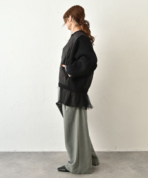 HUMS｜キルティング切替ブルゾン [[500452]][C]