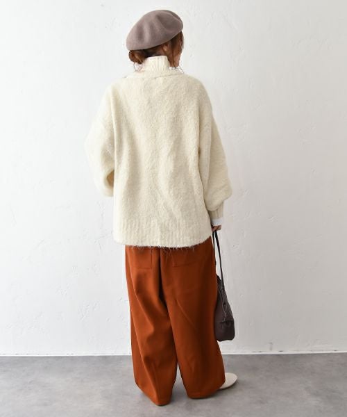 hagumu｜アルパカタッチニットカーデ [[50040352]][C]